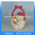 Lovely Easter ceramic chicken basket for egg